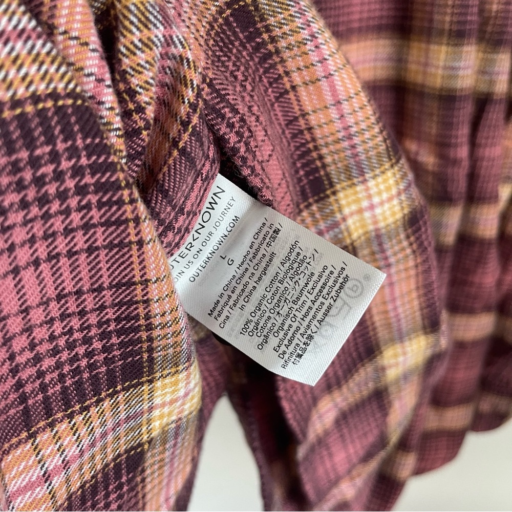 Outerknown Plaided Button Down Lightweight Flanne… - image 3